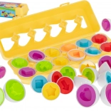 Oktatási összerakós tojás gyermekeknek - formák felismerése