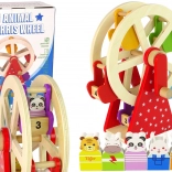 Fa forgatható állatfigurás óriáskerék