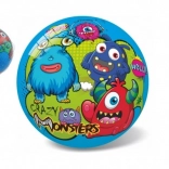 Gyerek felfújható labda Szörnyecskék 23 cm hálóban