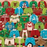 COBBLE HILL Puzzle – Csúnya karácsonyi pulóverek, 1000 darab