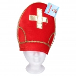 Mikulás sapka polárból arany hímzéssel 31 × 28 cm