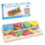 Fa gyermek puzzle halakkal