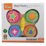 VIGA fa pillangós kirakó gyerekeknek (13 darab)