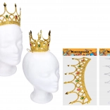 Karneváli korona arany/ezüst színben