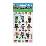 csillogó Minecraft matricák – 25 db