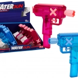 Kis átlátszó vízipisztoly kék rózsaszín