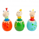 Hangot adó dinoszaurusztojás Small Foot – fa játék a legkisebbeknek