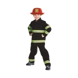 Gyermek tűzoltó jelmez sisakkal (7–9 év)