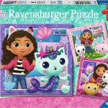 Puzzle 3x49 darabos Káprázatos Macska Gabri háza