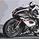 Gyémántfestés NORIMPEX – utcai motor 30 × 40 cm