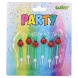 Parti gyertyák katicabogár