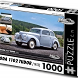 Puzzle Retro Autók Škoda 1102 Tudor 1952 1000 darab