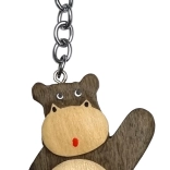 Fa kulcstartó - Nagy Víziló