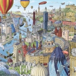 RAVENSBURGER 1000 darabos puzzle – Nagy-Britannia és Írország körül