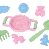 Lena homokozó készlet gyerekeknek, 8 darabos