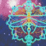 Világító gyémántfestés Szitakötő 30x40 cm