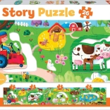 Educa mesés puzzle Farm 26 darabos