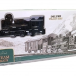 Elemről működő vonatszett világítással és hanghatásokkal