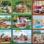 Mókusok nyaraláson puzzle 1000 darab COBBLE HILL