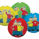 Papír lampion Pat és Mat mintával, 25 cm