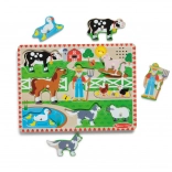 Melissa & Doug fából készült farmás puzzle