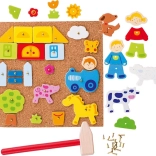 Goki Kalapácsos Játék Farm