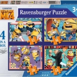 Ravensburger puzzle Gru 4 – 4 darabos készlet (12–24 darab)
