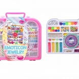 Gyöngykészlet karkötők és nyakláncok készítéséhez, bőröndben