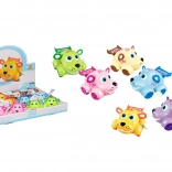 Műanyag felhúzható kutya 8 cm