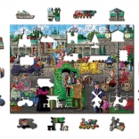 Kétszeres oldalas fa kirakó: Párizsi tér Berlinben, 200 darab