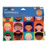 Petit Collage 2 az 1-ben dominó – érzelmek és számok