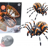 Távirányítható pók infravörös vezérléssel, gőz- és fényeffektekkel