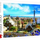 Puzzle 1500 darabos Park Güell, Barcelona – TREFL