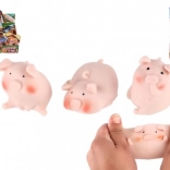 Rugalmas szilikon antistressz malacka 6 cm