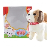 Sétáló és ugató plüss kutyus elemmel