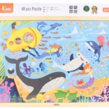 Fa puzzle Tengeri élet 48 darab