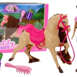 Játékkészlet bábfigurával Anlily Zsoké és ló