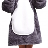 Meleg televíziós kapucnis takaró-pulcsi Pingvin gyerekeknek