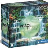 CLEMENTONI Peace Collection – The Flow vízesés – 500 darabos puzzle