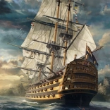 SCHMIDT 1000 darabos puzzle vitorláshajó-motívummal