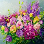 Rózsacsokor puzzle 1000 darabbal