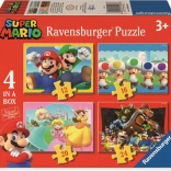 Puzzle RAVENSBURGER Super Mario Kaland 4 az 1-ben