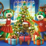 Puzzle Treflikékkel télen