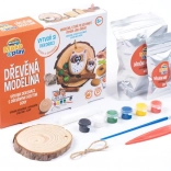 MODELO fa alapú gyurma – baglyok, levegőn száradó kreatív anyag