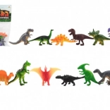 Mini dinoszauruszok – műanyag figurák 6-7 cm, 12 db