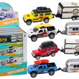 Terepjáró kisautó lakókocsival