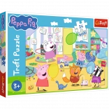 Puzzle 24 maxi – gyönyörű Peppa – Boldog malac PEPPA a Trefltől