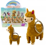 Láma kulcstartó LED zseblámpával és hanggal