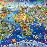 Puzzle Fedezd fel a világot 1000 darab SCHMIDT