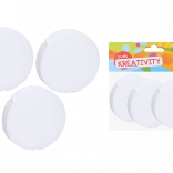 Dekoratív polisztirol kerék 10x2,5 cm, készlet 3 darab